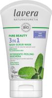 Lavera Pure Beauty 3-in-1 reiniger - peeling - masker EN-