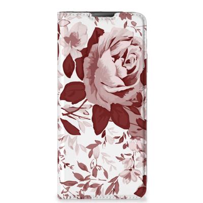 Bookcase Motorola Moto E20 Watercolor Flowers Bookcase Motorola Moto E20 Watercolor Flowers