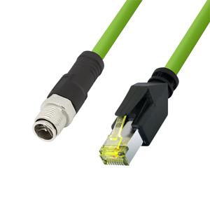 LogiLink CQM065S RJ45 Netwerkkabel, patchkabel CAT 6A 3.00 m Groen Vlambestendig, Halogeenvrij, Zuurbestendig, UV-bestendig, Oliebestendig 1 stuk(s)