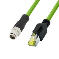 LogiLink CQM015S RJ45 Netwerkkabel, patchkabel CAT 6A 0.25 m Groen Vlambestendig, Halogeenvrij, Zuurbestendig, UV-bestendig, Oliebestendig 1 stuk(s)