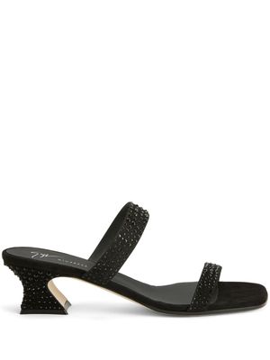 Giuseppe Zanotti sandales Aude Strass 45 mm à ornements strassés - Noir