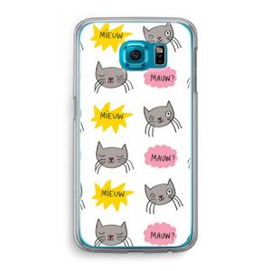 Meow: Samsung Galaxy S6 Transparant Hoesje