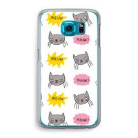 Meow: Samsung Galaxy S6 Transparant Hoesje