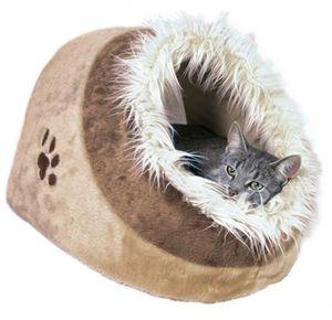 TRIXIE KATTENMAND IGLO MINOU BEIGE / BRUIN 41X35X26 CM