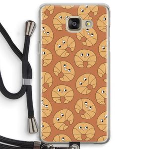 Croissant: Samsung Galaxy A5 (2016) Transparant Hoesje met koord