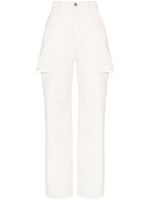 Maison Margiela jean droit à effet usé - Blanc