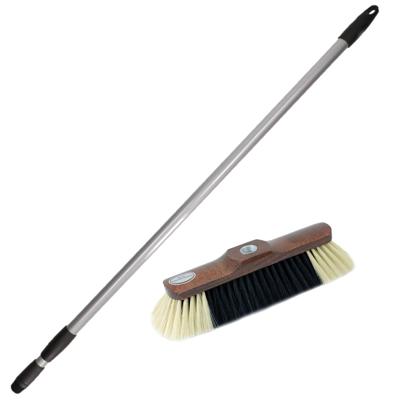 Sorex Binnenbezem - telescoopsteel tot 130 cm - zachte bezem - gemixt paardenhaar