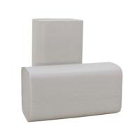 Handdoek 2laags 240x230mm 20x190vel wit