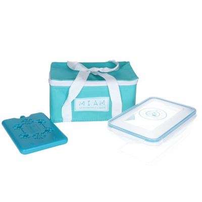 Cook Concept Koeltasje - mintgroen - voor lunch - 3L - 22 x 15 x 11 cm - met koelelement en box
