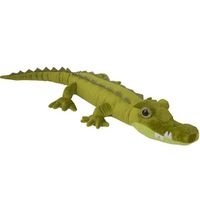 Grote pluche groene krokodil knuffel 110 cm speelgoed   -