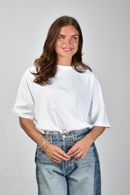 RÓHE t-shirt 415-20-096 optic white