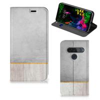 LG G8s Thinq Book | Wallet Case | Wood Concrete