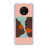 Orange lips: OnePlus 7T Transparant Hoesje