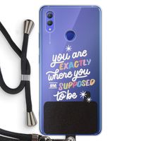 Right Place: Honor Note 10 Transparant Hoesje met koord