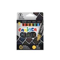 Carioca waskrijt Wax Metallic, kartonnen etui van 8 stuks