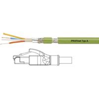 Helukabel 806394-1 RJ45 Netwerkkabel, patchkabel CAT 5e SF/UTP 1.00 m Groen PVC-mantel, Stugge binnenader, Afscherming gevlochten, Folie afscherming 1 stuk(s)