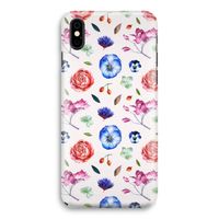 Bloemetjes: iPhone Xs Volledig Geprint Hoesje