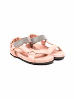 Brunello Cucinelli Kids sandales à attache scratch - Rose