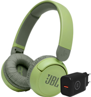 JBL JR310BT Groen + BlueBuilt Quick Charge Oplader met Usb A Poort - thumbnail