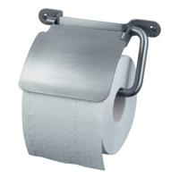 Haceka IXI toiletrol houder met klep rond rvs
