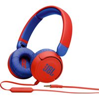 JR310 - Kids - On-Ear Headphones - Single-side flat cable - Reduced Volume for safe Listening - Rood