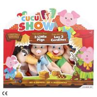 Pluchen Marionet 3 Little Pigs