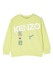 Kenzo Kids sweat à logo brodé - Vert