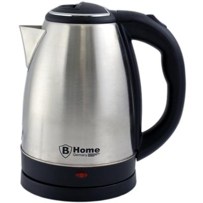 B-Home Waterkoker - 1,8 liter - 1800 Watt - RVS - zwart / zilver