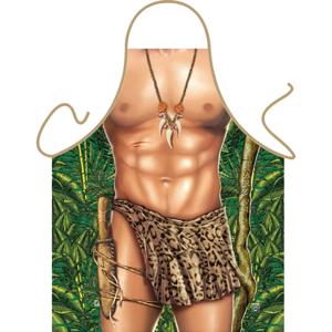 Keukenschort Tarzan - fun cadeau met foto print - Heren - BBQ schort