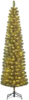 Black Box Trees Charlton Pilar verlichte kunstkerstboom groen 155cm - 90 lampjes