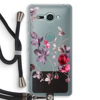 Mooie bloemen: Sony Xperia XZ2 Compact Transparant Hoesje met koord