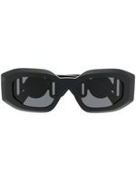 Versace Eyewear lunettes de soleil Medusa Head à monture oversize - Noir