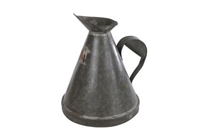 Schenkkan Jug L antiek zwart metaal 5ltr 30x27x32cm
