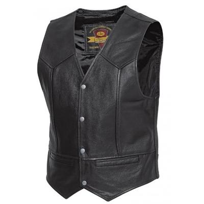 HELD Dillon, Leren gilet, Zwart