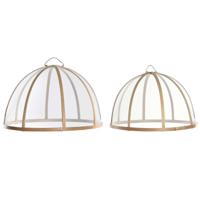 Bordenafdekker Home ESPRIT Bamboe 35 x 35 x 22 cm