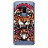 Tiger and Rattlesnakes: Samsung Galaxy S9 Plus Transparant Hoesje - thumbnail