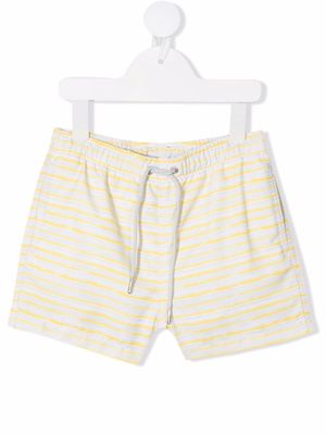 Knot short de bain à rayures - Jaune