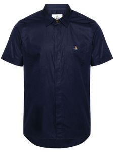 Vivienne Westwood chemise en coton à logo Orb - Bleu