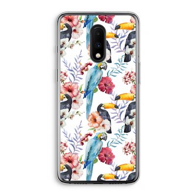 Bloemen tukan: OnePlus 7 Transparant Hoesje