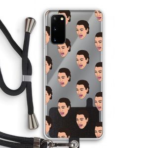Ugly Cry Call: Samsung Galaxy S20 Transparant Hoesje met koord