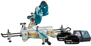 Makita DLS714NZ + 6,0 Ah accu (2x) en lader