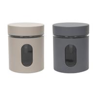 Kitchen Tools Voorraadpot zand of grijs mat 0.6l