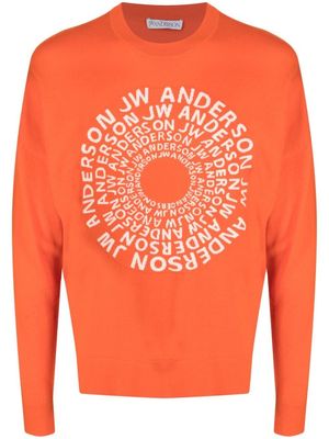 JW Anderson pull à logo Swirl - Orange