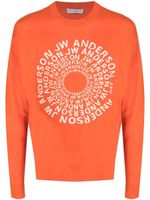JW Anderson pull à logo Swirl - Orange