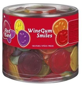 Red Band Red Band Silo Winegum Smiles 100 Stuks 1200 Gram