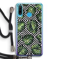 Geometrische jungle: Huawei P30 Lite Transparant Hoesje met koord