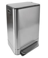 Pedaalemmer desq 40 liter rvs zilver