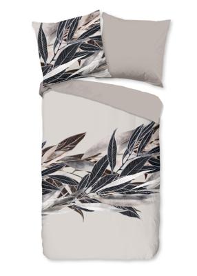 Good Morning Dekbedovertrek "veren" - Grijs - (135x200 cm) - Katoen