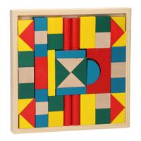 Houten Bouwblokken, 48dlg. Houten Bouwblokken, 48dlg.