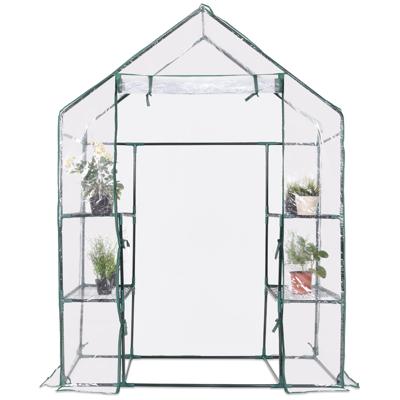Broeikas Foliekas Kas Tomatenkas Plantenhuis Folietent Kas 143 x 73 x 195cm Wit en Transparant